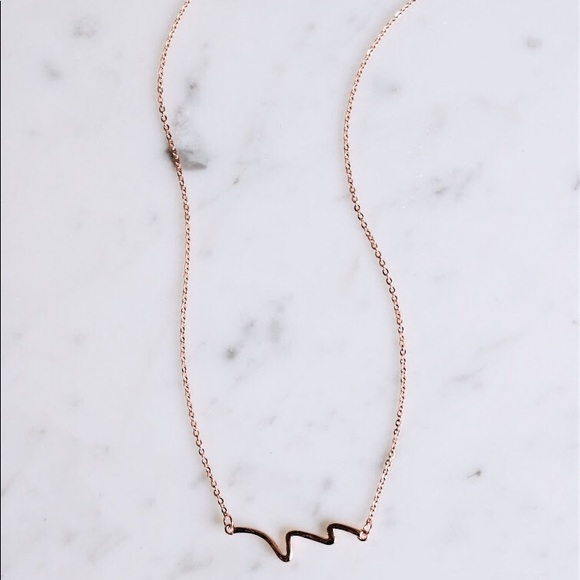 SOLID ✨Happiness Comes In Ocean Waves Necklace✨ - Picture 2 of 4